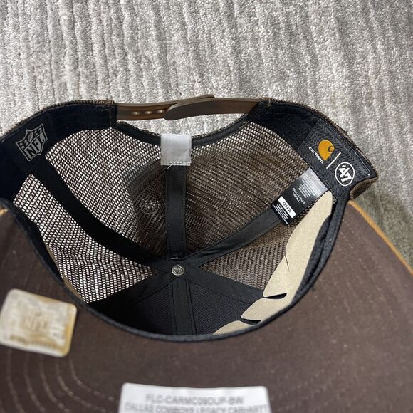 Dallas Cowboys Hat Cap Mesh Trucker 47 x Carharrt Adjustable Snapback Retro Logo - Picture 7 of 8